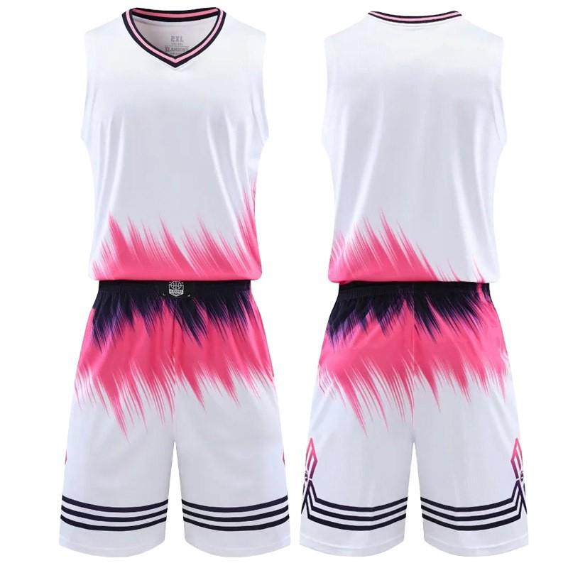 Mens Basketball Jersey Set Training Uniform Team Sport Shirt Sleeveless Vest Athletic Wear
