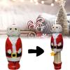 Unique Funny Santa Wooden Puppet Handcrafted Beech Wood For Christmas Decor Gifts