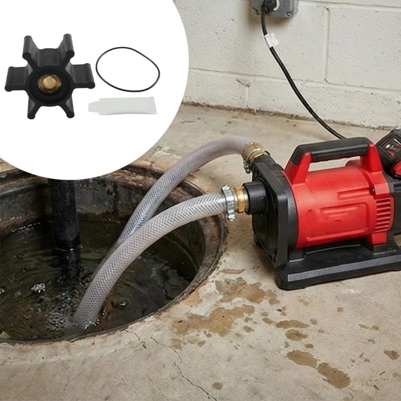 Good Quality Water Pump Impeller with O Rings and Lubricants for Water Pump Maintenance Anti Corrosion Materials