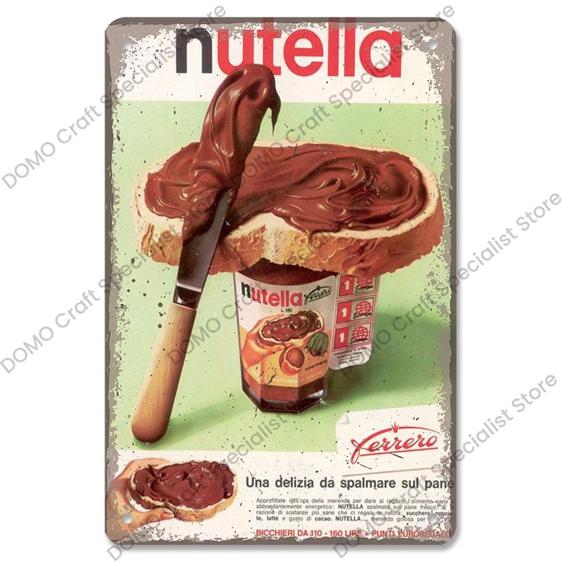 Chocolate Metal Plaque Vintage Delicious Chocolate Bar Cake Metal Tin Signs Retro Wall Decor Coffee Shop Dessert House Bakery