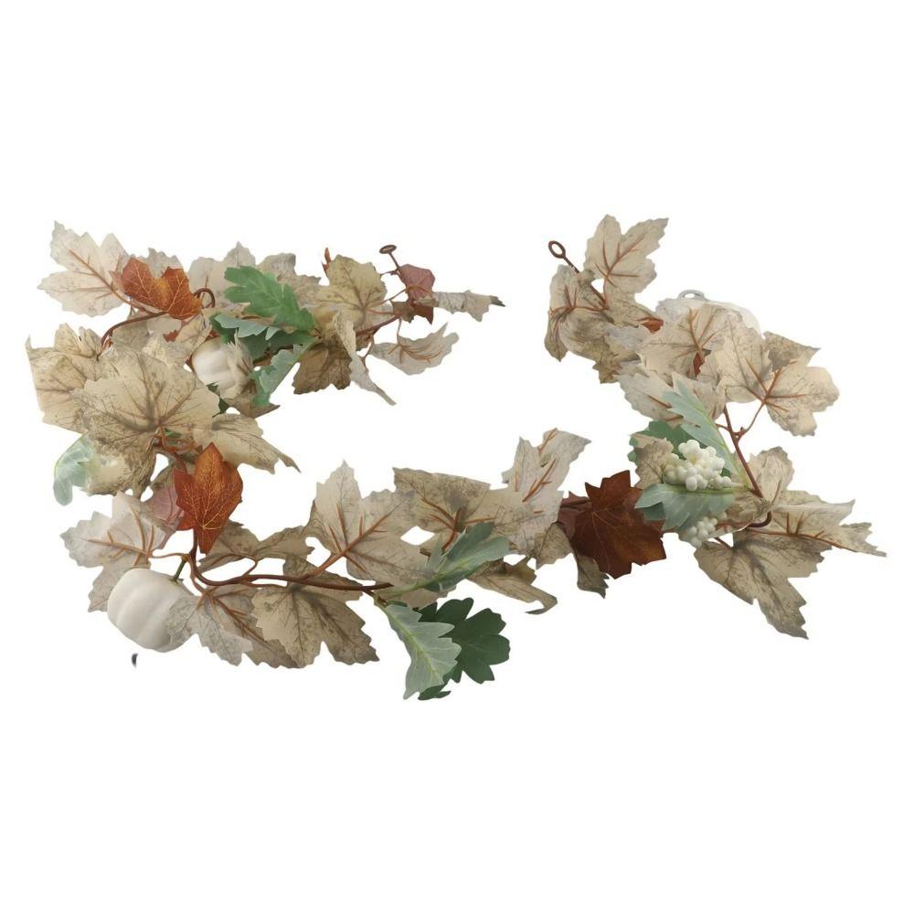 Realistic Artificial Maple Leaf Vine Artificial Flowers Garland Hanging Plants  Garden Decor