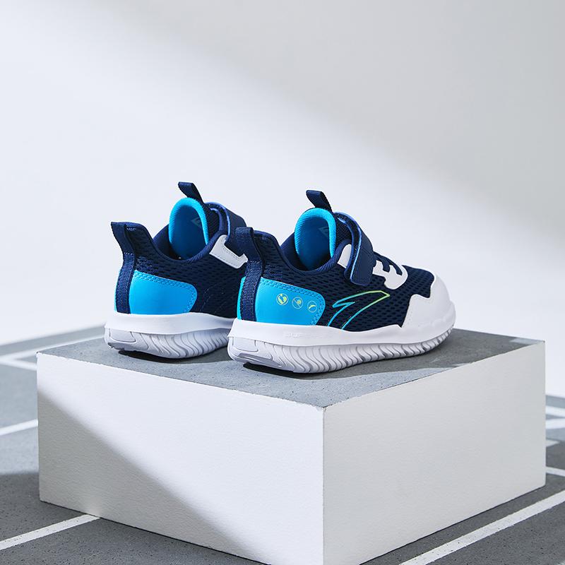 Anta Kids Vitality Comfortable Versatile Lightweight Shock Absorbing Breathable Low Top Running Shoes Kids sneaker Deep-Navy-Blue A12439967-8