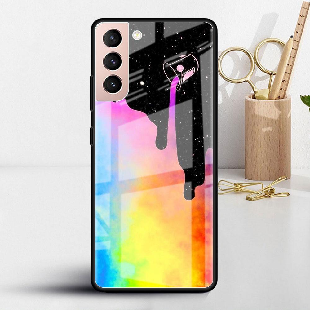 

Скляний чохол з райдужним візерунком ЛГБТ для Samsung Galaxy S22 S20 FE S21 S10 S9 Plus Note 20 Ultra 10 Lite загартований чохол для телефону Samsung Note 10