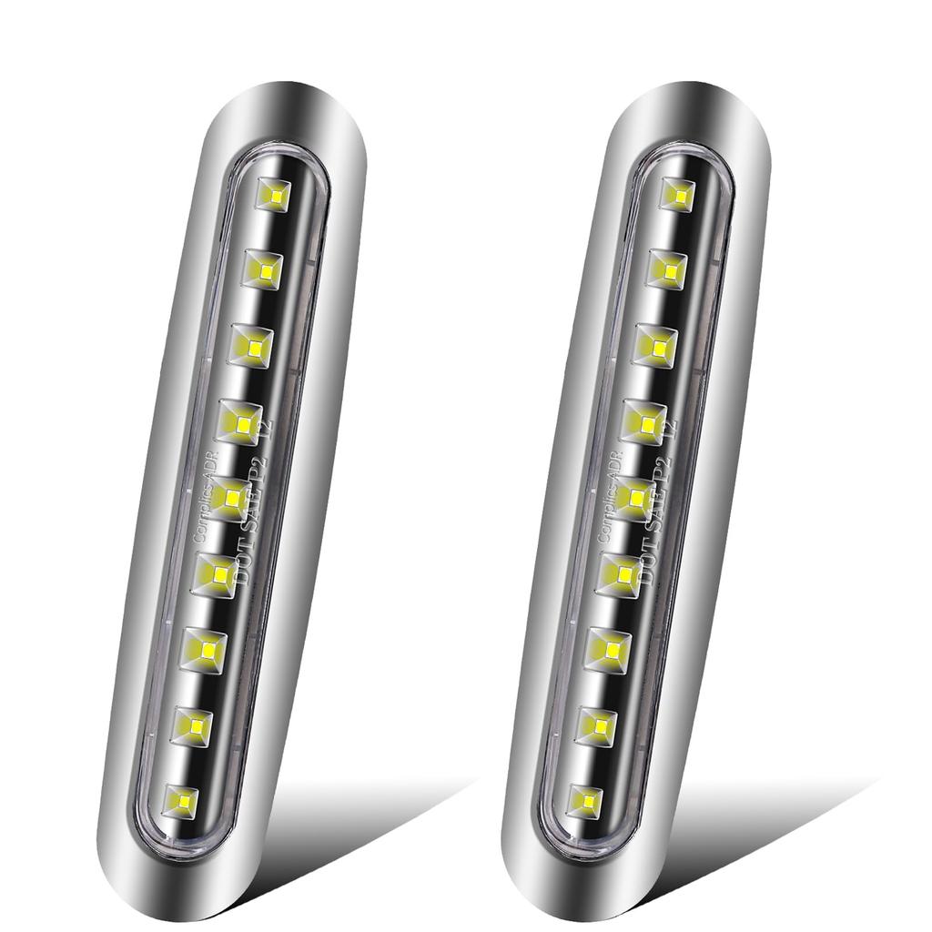 9 LED Marker Lamp, For Cars, Truck Markers, Compatible with 12 V, 24 V,