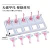 5/10Grid Non-Magnetic Nail Acrylic Display Stand Transparent Holder For Practice Showing Shelf False Nails Holder DIY Salon Tool