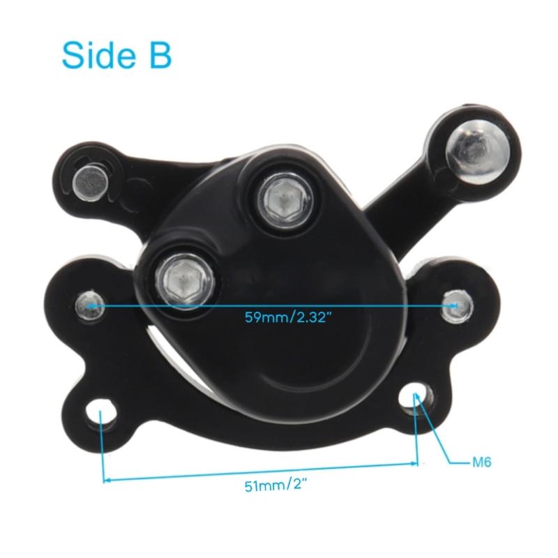 Front Rear Disc Brake Caliper Aluminum-alloy Mini Motorcylce Accessory for 47cc 49cc 2stroke Pocket Bike Mini Dirt Bike