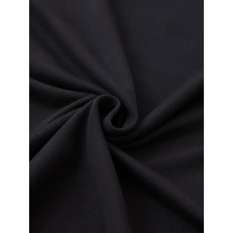 Letter Print T-shirt, Short Sleeve Crew Neck Casual Top for Summer & Spring, Women's Clothing