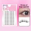 Cat Eye Natural Look False Eyelashes Simulation Grafted Segmented False Eyelashes for Dating Wedding Daily Use