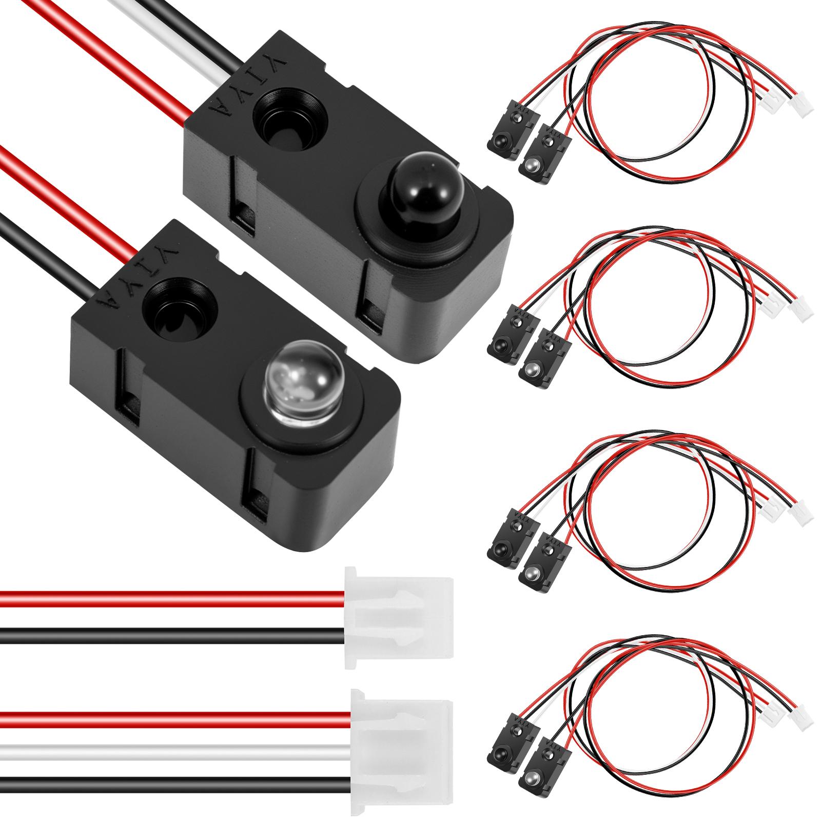 4 Pairs DC5V Infrared Beam Sensor Detector Anti Interference For IR Break Beam Sensor LED Counting Module Split Distance Sensor