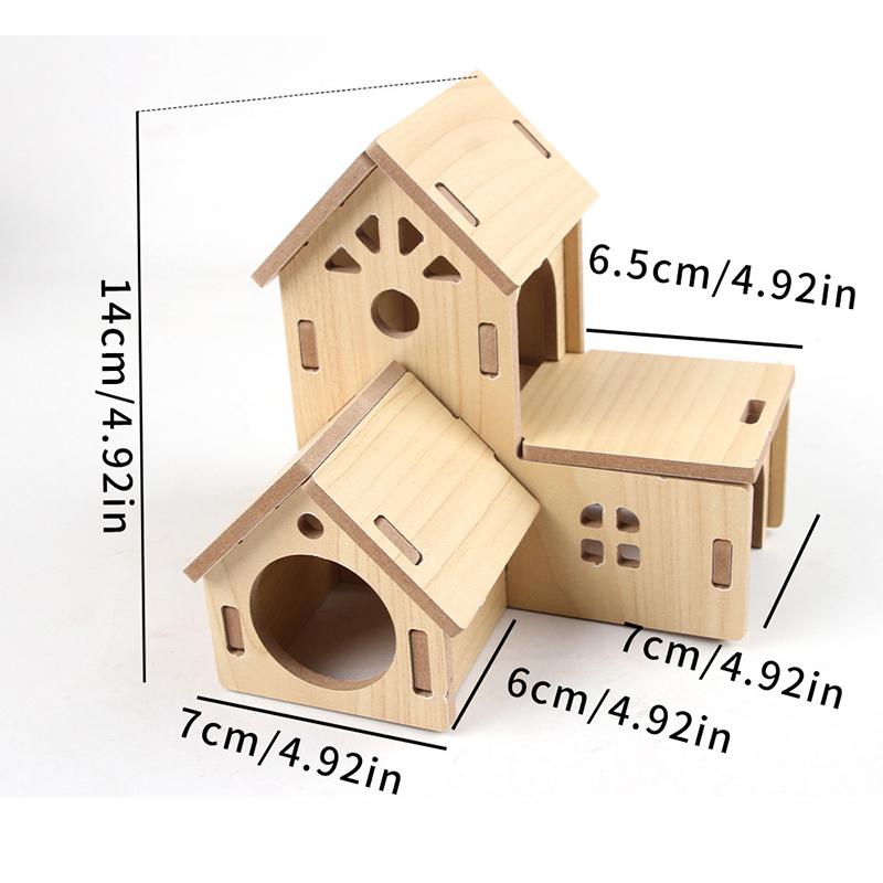 Hračky pro křečky Dřevěný most Houpačka Hračky Aktivita pro malá zvířata Lezecká hračka DIY Příslušenství do klece pro křečky