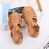 Children's sandals spring and summer boys soft-soled hollowed-out hole shoes girls flat-soled bag head jelly shoes baby children's sandals