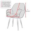 1pc Elastic Polar Fleece High Arm Chair Cover Adjustable Armchair Cover Hotel Bar Seat Slipcover Home Wedding Decoration