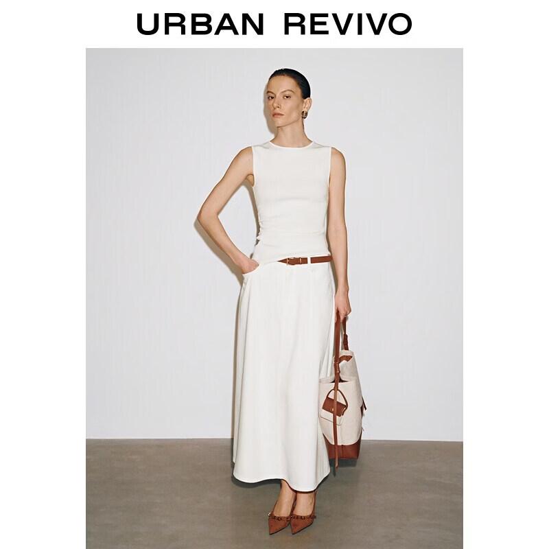 UR2026 Women s Urban Denim Skirt with Belt S