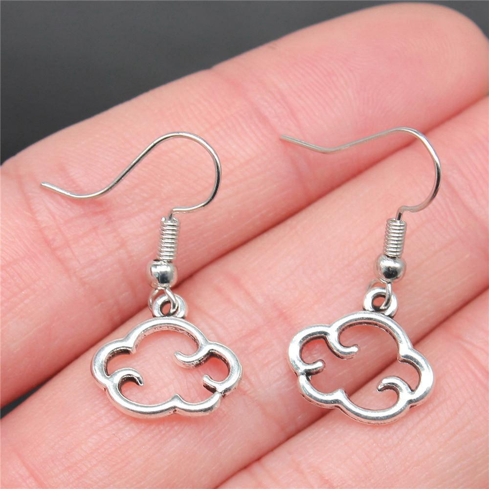 Ohrhänger Sonne Mond Vintage Schmuckzubehör Ohrringgröße 18x19mm QE030