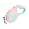 New Ins Type Pet Tow Rope with Macaron Ribbon Automatic Retractable Portable Anti Slip Handle Pet Tow Rope