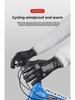 Windproof Non-Slip Unisex Winter Touchscreen Motorcycle Gloves with Plush Lining