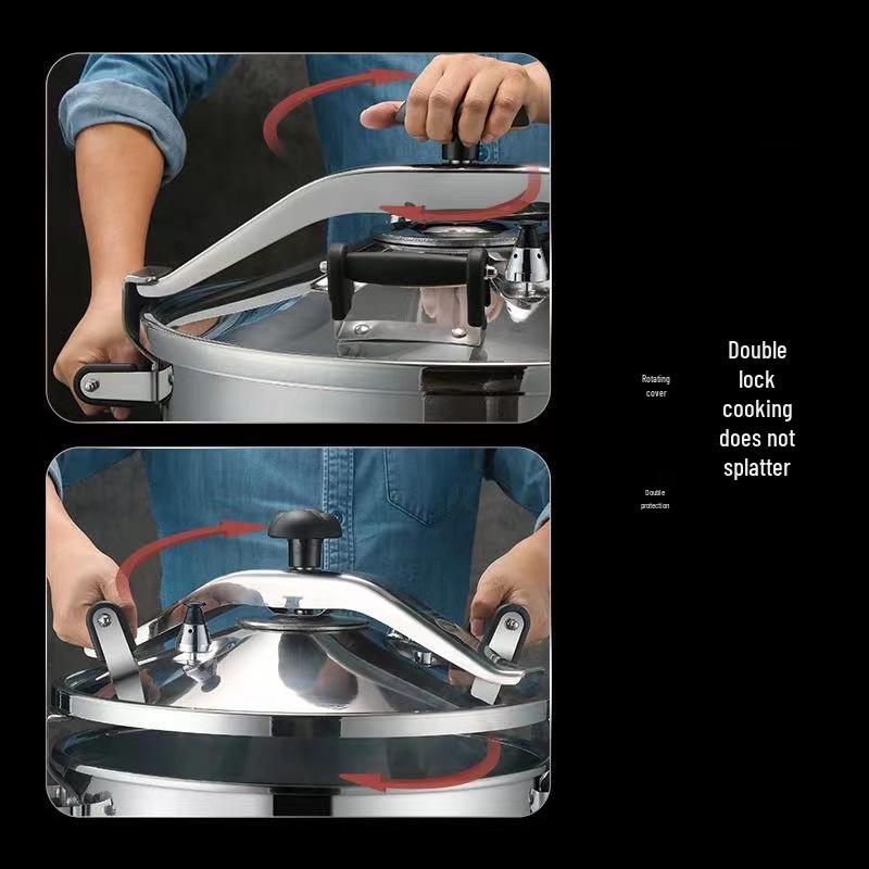 Explosion-Proof Stainless Steel Commercial Pressure Cooker and Wok