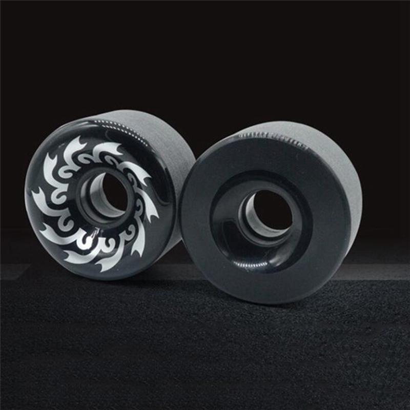 Classy-4Pcs Skateboard Accessories Double Warping 70X51mm 82A Sliding Plate Grinding Wheel Long Board Wheels
