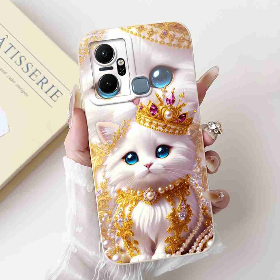 For Infinix Smart 6 Plus X6823C Case Luxury Floral Fashion Soft Silicone Cover For Infinix Smart 6Plus X6823 6.6" Phone Case