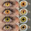 2 stücke Geist Gelb Auge Farbige Kontaktlinsen Vampire Für Halloween Jährliche Cosplay Kontaktlinsen
