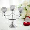 Kristall-Kerzenhalter, Dekorativer 3-Armiger Kerzenständer, Tischmittelstücke für Hochzeit/Feiertag/Geburtstag