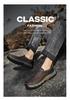 Men's Spring Loafers - Outdoor Casual Hiking, Thick Sole, Wear-Resistant, Slip-On Leather Shoes