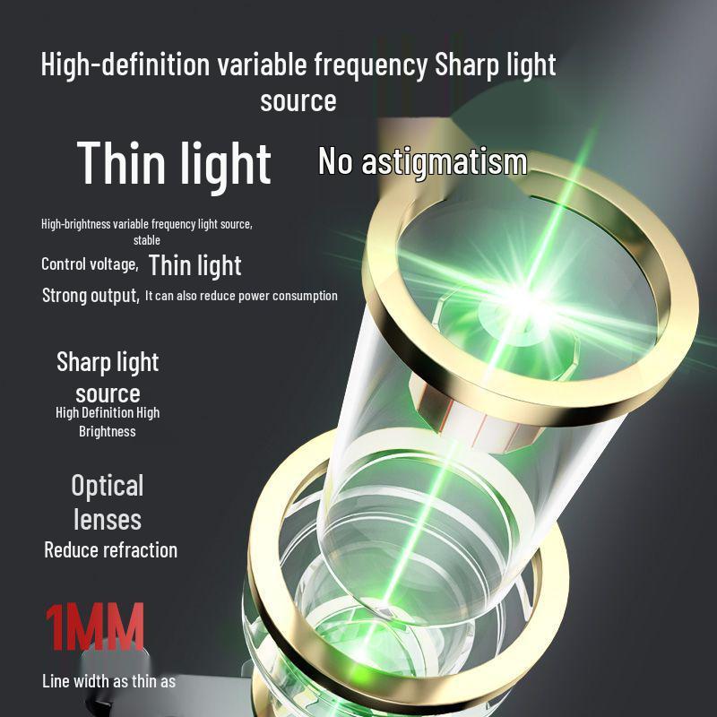 Delixi 12-Line Outdoor Level Laser with High-Precision Green Light and Extended Standby