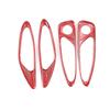 For Alfa Romeo Giulia 2017-2025 Red Real Carbon Fiber Car Interior Trim Sticker Accessories Car Modification
