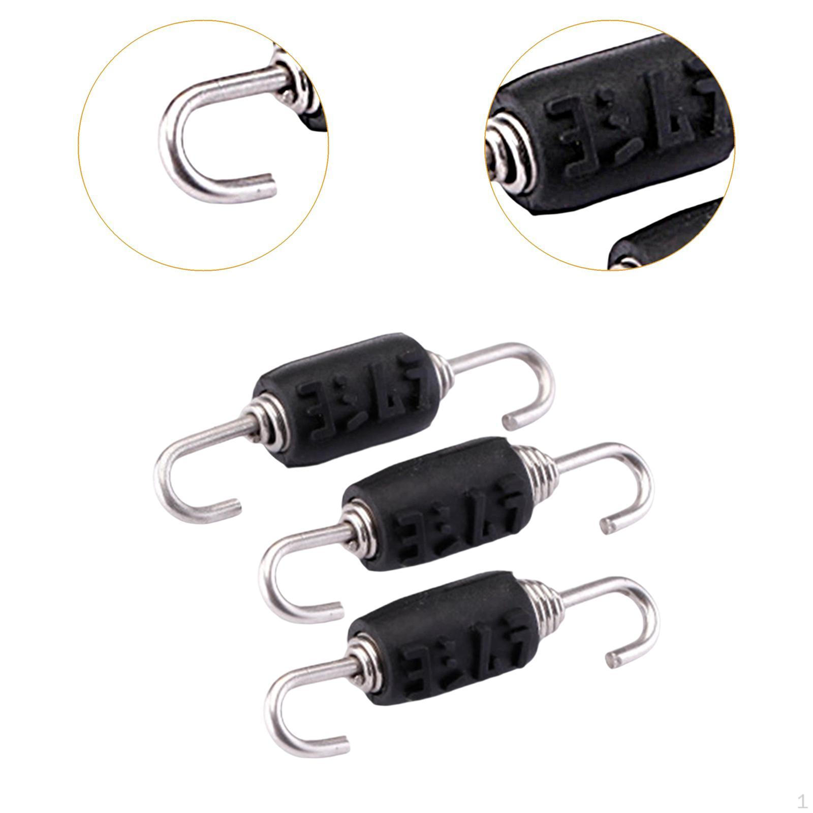 

Universal Motorcycle Exhaust Pipe Spring Easily Install Repair Parts 3Pcs 55mm