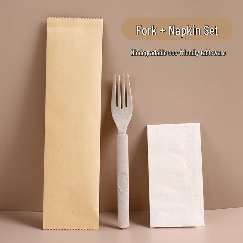 Biodegradable Wheat Straw & Rice Husk Cutlery Set