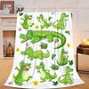 Crocodile Fuzzy Blanket Cartoon Crocodile Throw Blanket,Wild Safari Animal Fleece Blanket for Boys Girl Soft Fluffy Bed Blankets
