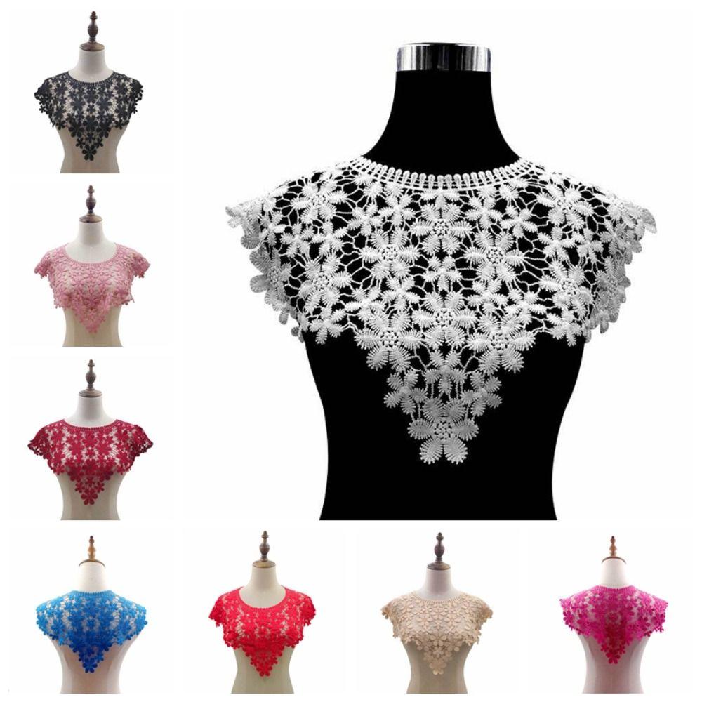 Fashion Hollow Neckline Lace Fabric Fake Neckline Collar Creative Shawl Vest  Shoulder Cover