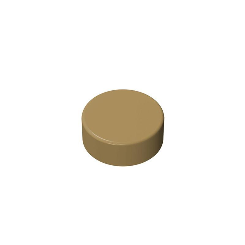 

98138 35380 35381 Tile Round 1 x 1 Bricks Collections Bulk Modula00r GBC Toys For Technical MOC Sale Building Blocks Compatible темно-коричневий колір