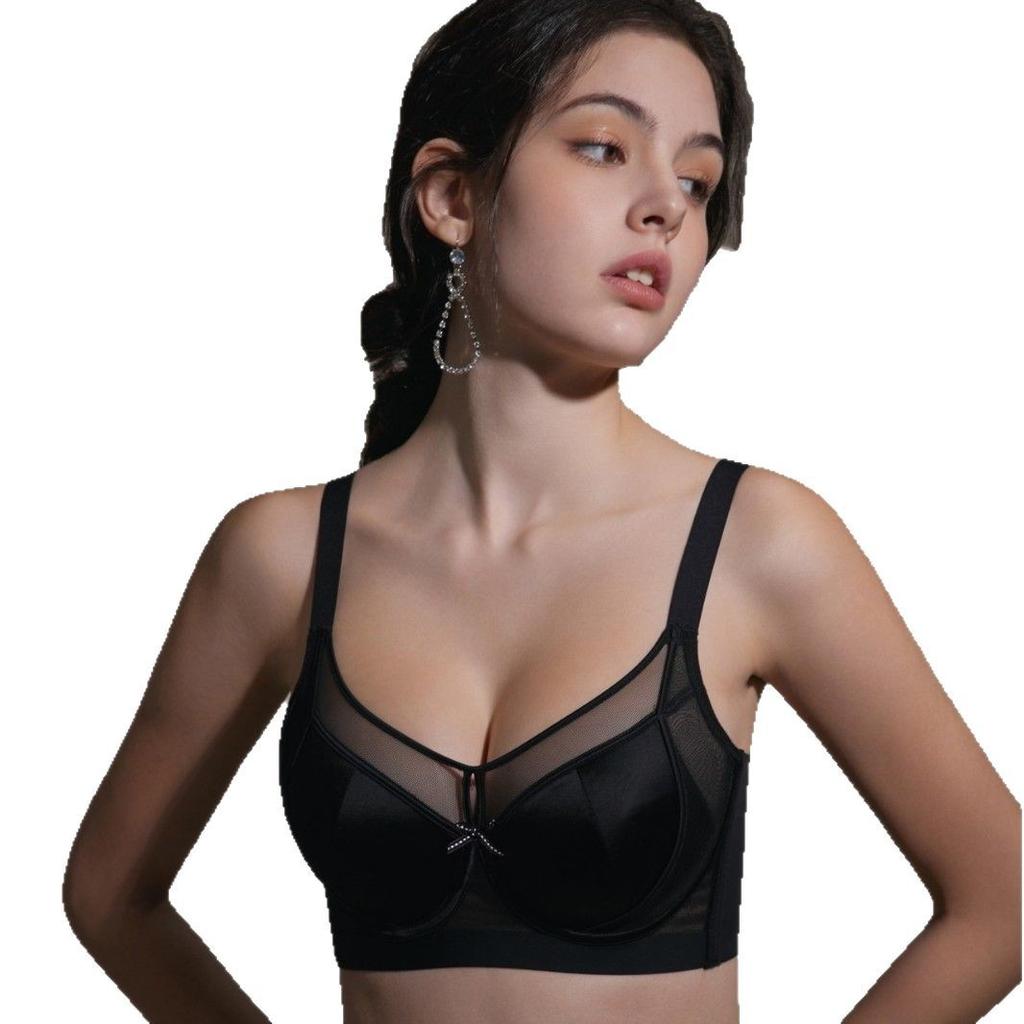 Thin Rabbit Ear Push-up Cup Bra for Large Breasts