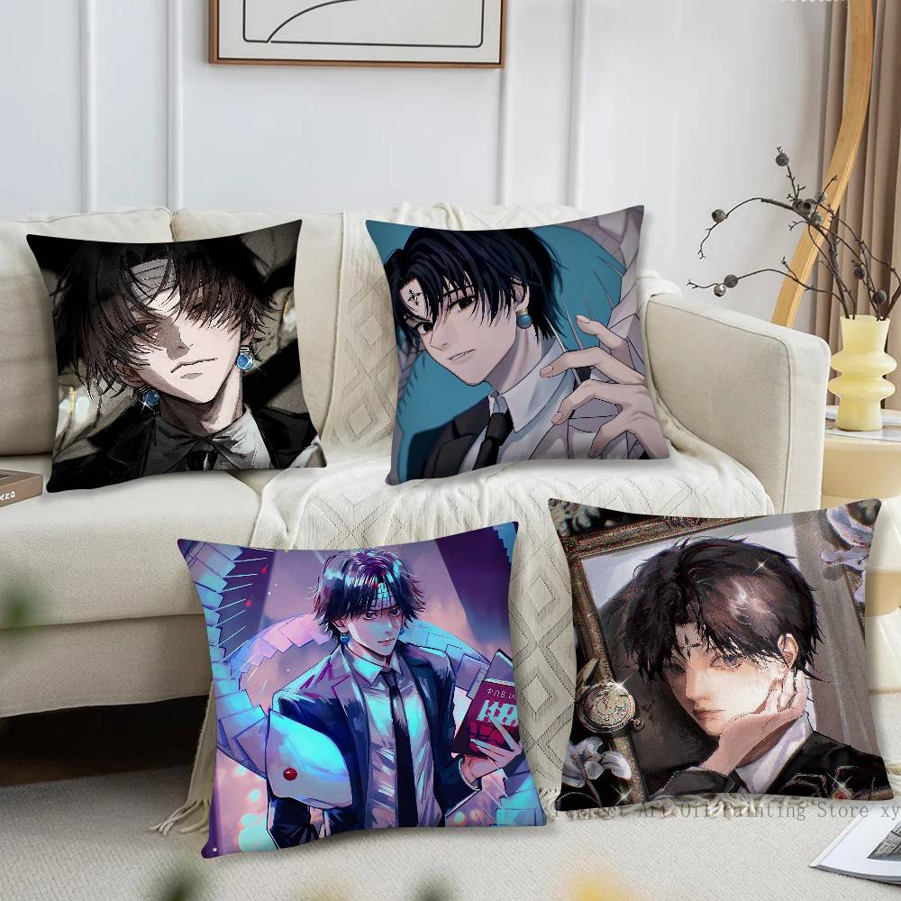 Chrollo Lucilfer Anime HHUNTER X HUNTER Pillow Case Fashion Square Pillowcase Bedroom Sofa Room Ins Decoration Leisure