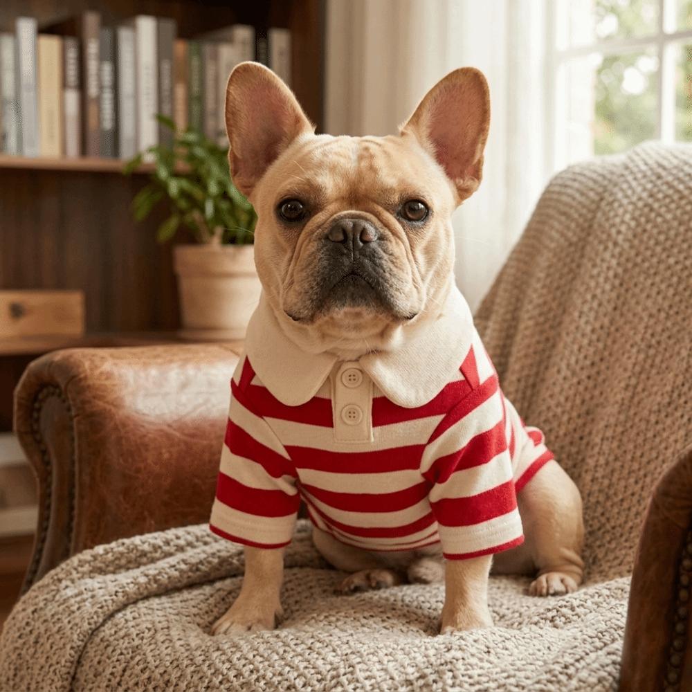 Soft Fabric Small Dog Clothes Shirt Puppy Daily Wear Dog Casual Apparel  Small Breed Puppies