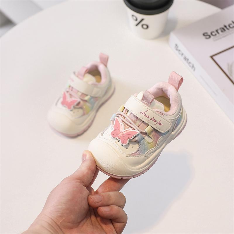 

Baby Girls Boys Casual Shoes Spring Autumn Children Sneakers Cartoon Kids Outdoor Shoes Non-slip Soft Sole Infant Toddler Shoes 20 розовый