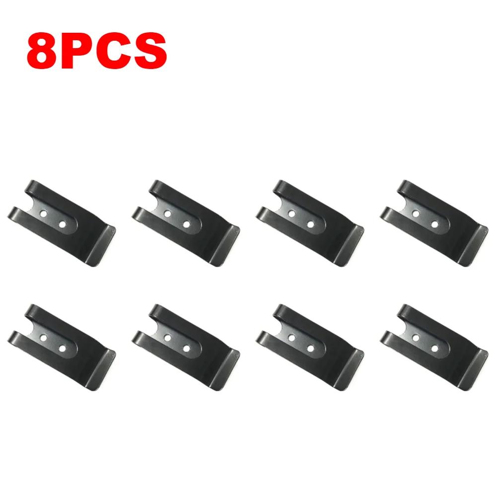 1-10PCS Metal Waist Belt Buckles Sheath Clip Clasp Pocket Wallet Wallet Key Hook Stainless Steel Silver Cash Holder Clips Tool