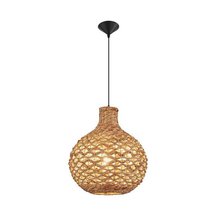 Suspension décorative - BV - BV02-00035 - Rotin naturel - Métal - 1xE27 23W IP20