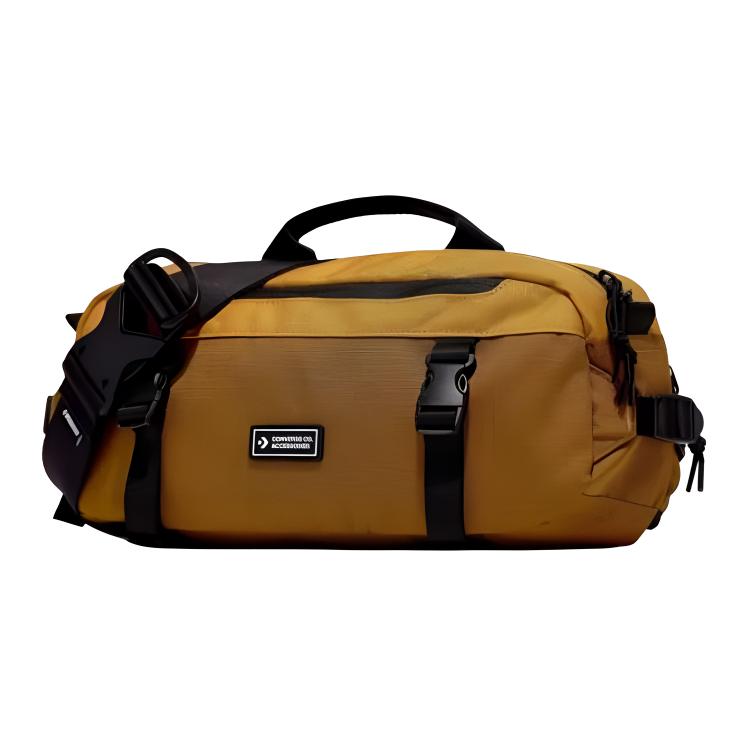 New Converse Polyester Crossbody Bag, Sling Bag, Fanny Pack Regular Unisex Earthy Yellow 10022101-A05