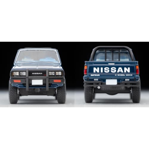 Tomytec Tomica Limited Vintage Neo 1/64 Scale LV-N321b Nissan 4x4 King Cab Truck (North American Model, Blue) - Finished Model (Product Code: 332855)