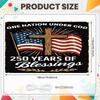 Religious Patriot Backdrop Patriotic  US 250th Blessing Banner Patriotic Celebration Banner Laurel Wreath Detail