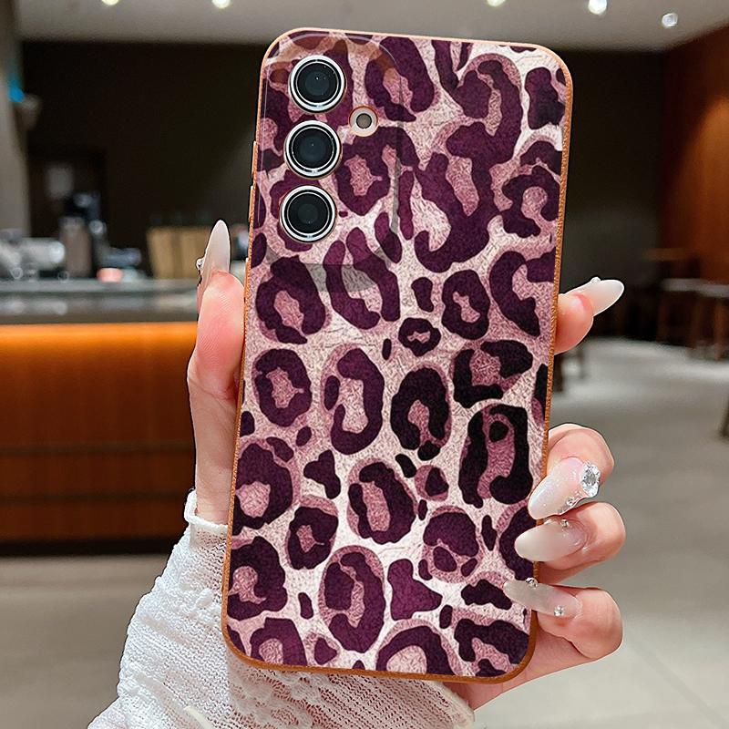 Luipaardprint Hoesje Voor Samsung A18 A57 A37 A17 A56 A36 A26 A16 A55 A35 A25 A15 A54 S21 FE S22 S23 S24 Plus S25 S26 Ultra Siliconen Cover