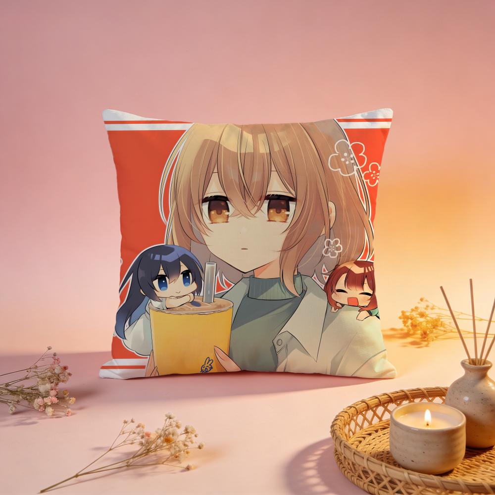 Fashion Wwatashi o Tabetai Hito de Nashiing Cushion Cover Comfortable Durable Pillow Cover MultiScene for Home Office Car Sofa
