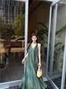 2026 French Yellow Spaghetti Strap Sleeveless Dress for Women - Summer Beach Fairy Long Dress