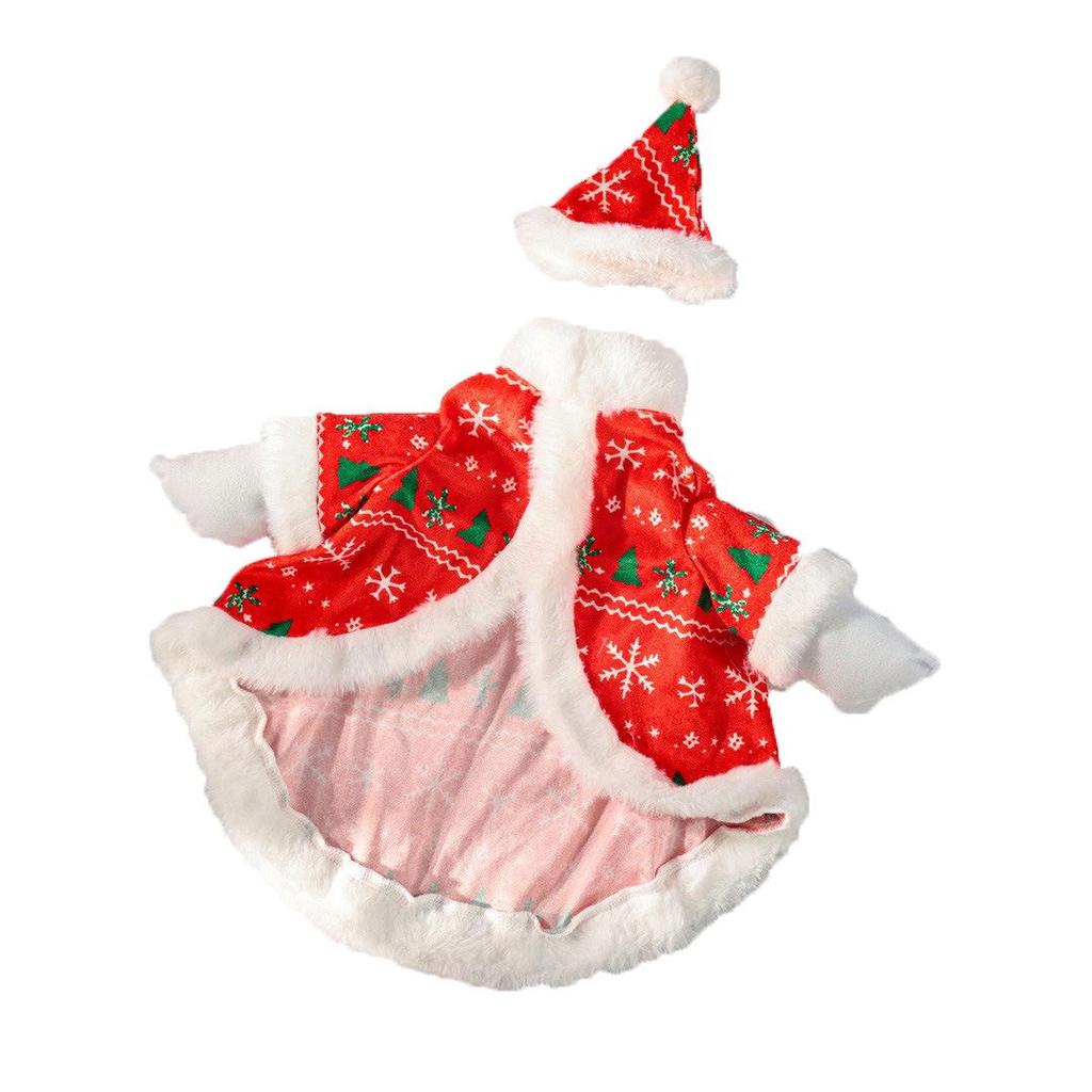 Christmas Santa Coat for Porch Goose Decoration