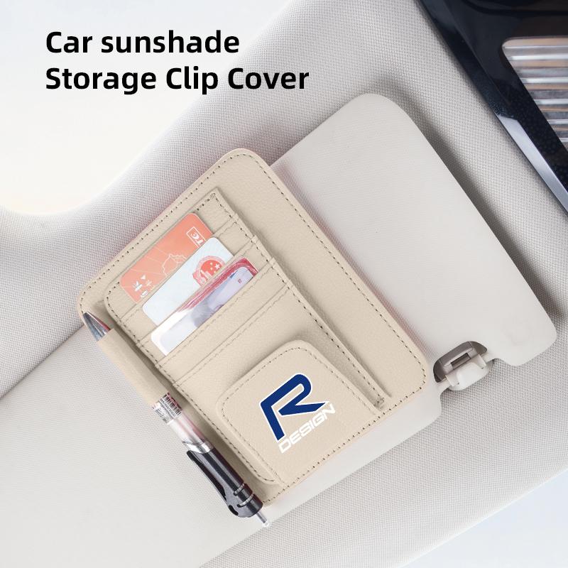 Volvo Car Sun Visor Storage Card Bag Glasses IC Card Clip Holder For XC S60 V60 C30 XC60 XC40 V70 XC90 V40 SC60 190h R V50 S90