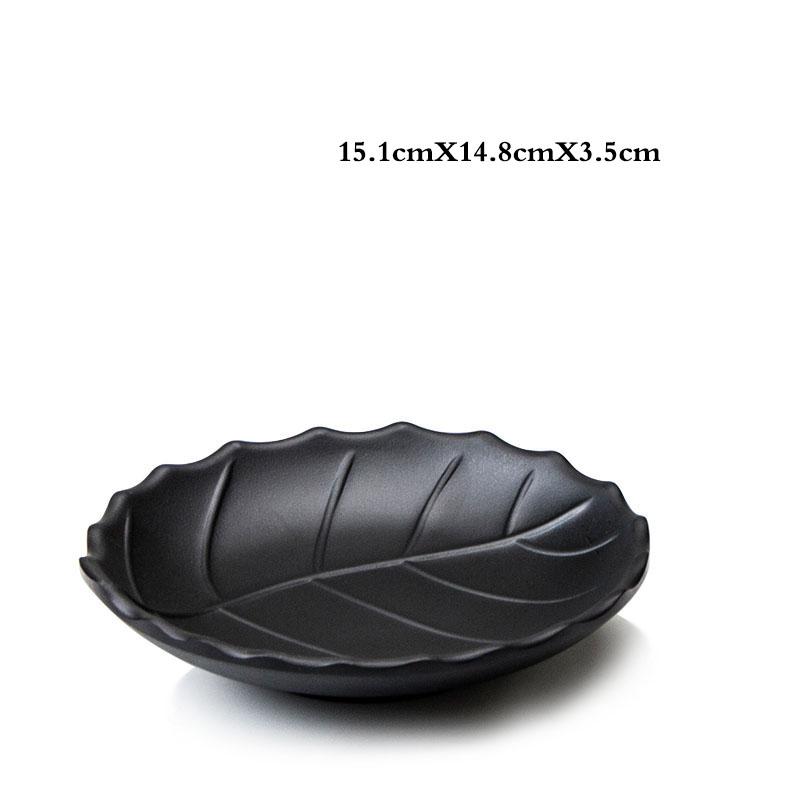 Набор кухонных принадлежностей, креативная черная костяная тарелка из пищевого пластика, индивидуальная тарелка для суши, фруктов, десерта, ресторанное кухонное блюдо