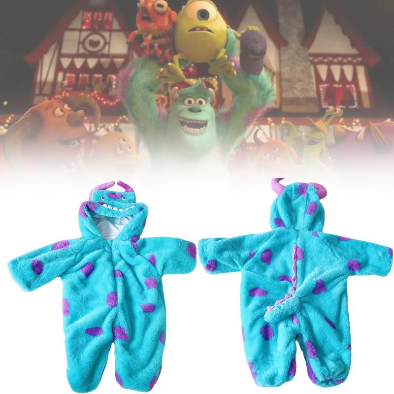 Baby Monsters Onesie University Sullivan Cosplay Costume Zipper Outfit Halloween