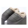 Large size cotton slippers autumn and winter pu leather surface waterproof household indoor heating thickened non-slip cotton drag outside wear